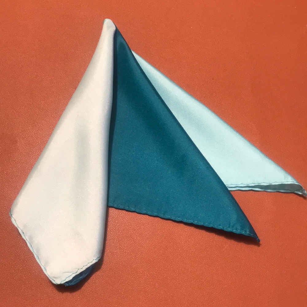 Tri-Color Silk Pocket square